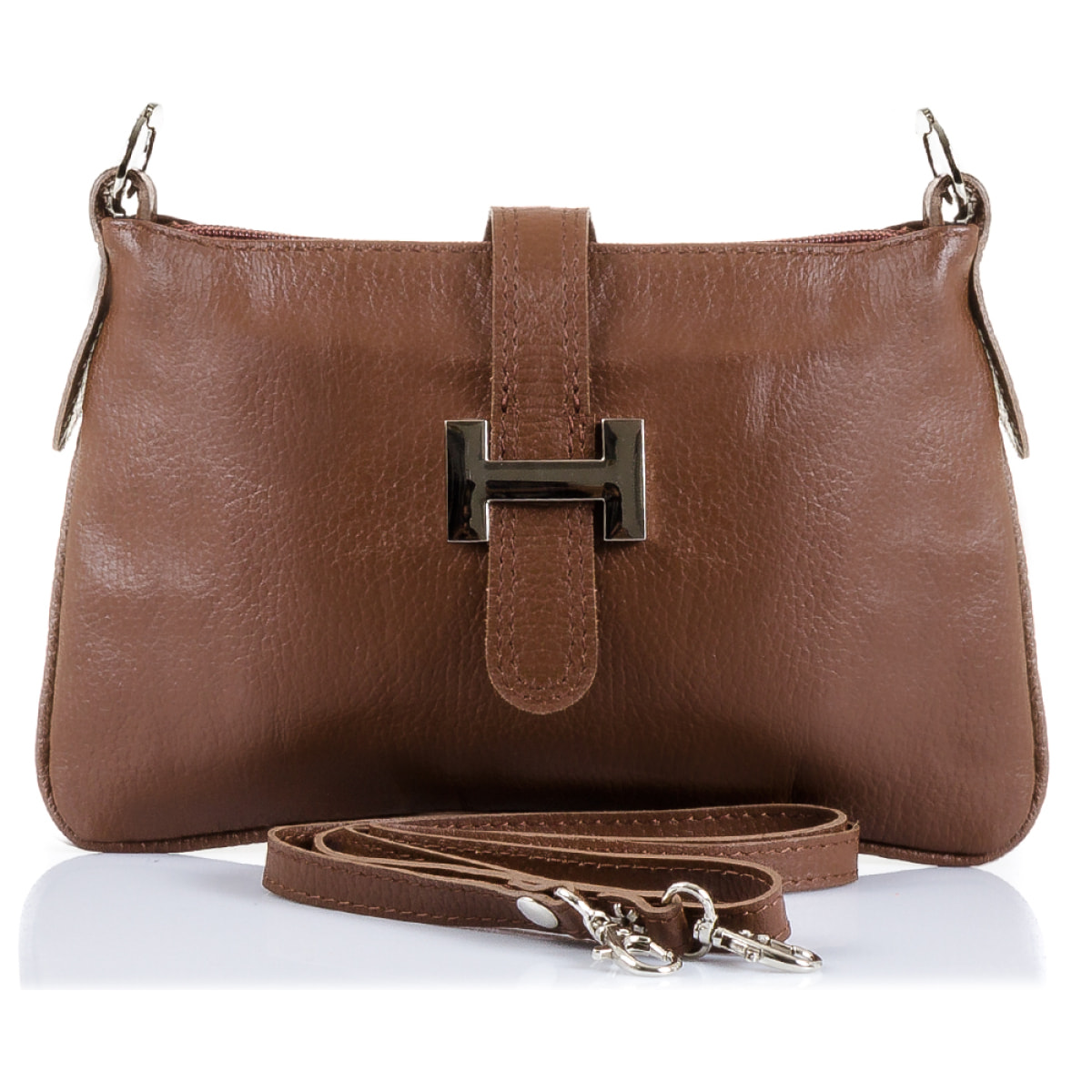 Allerona Bolso de mano Mujer.Piel auténtica Dollaro