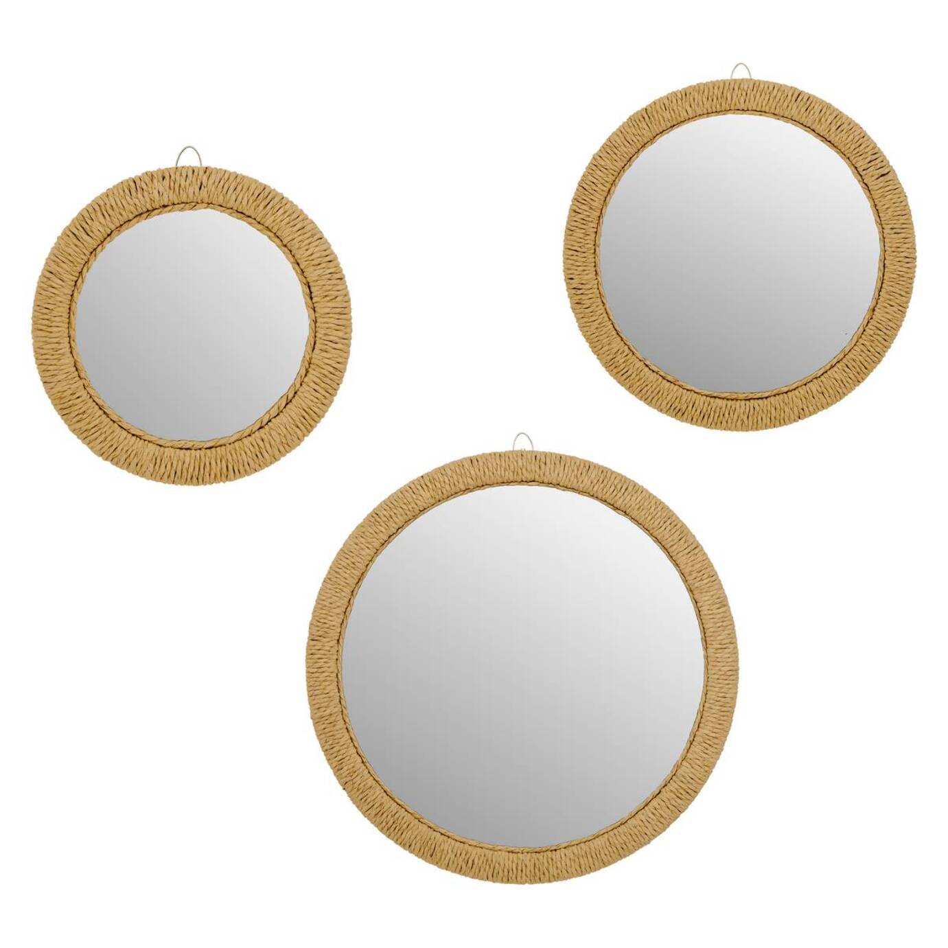 3 miroirs Tilia 23/32/40cm corde