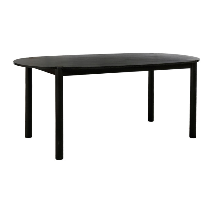 Table à manger ovale bois d'hévéa 6 places CONSTANCE