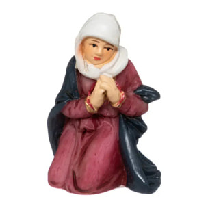 Lot de 11 santons H.7,5cm résine