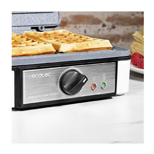 Cecotec fun gofrestone double gofrera con 1200 w de potencia revestimiento de pi