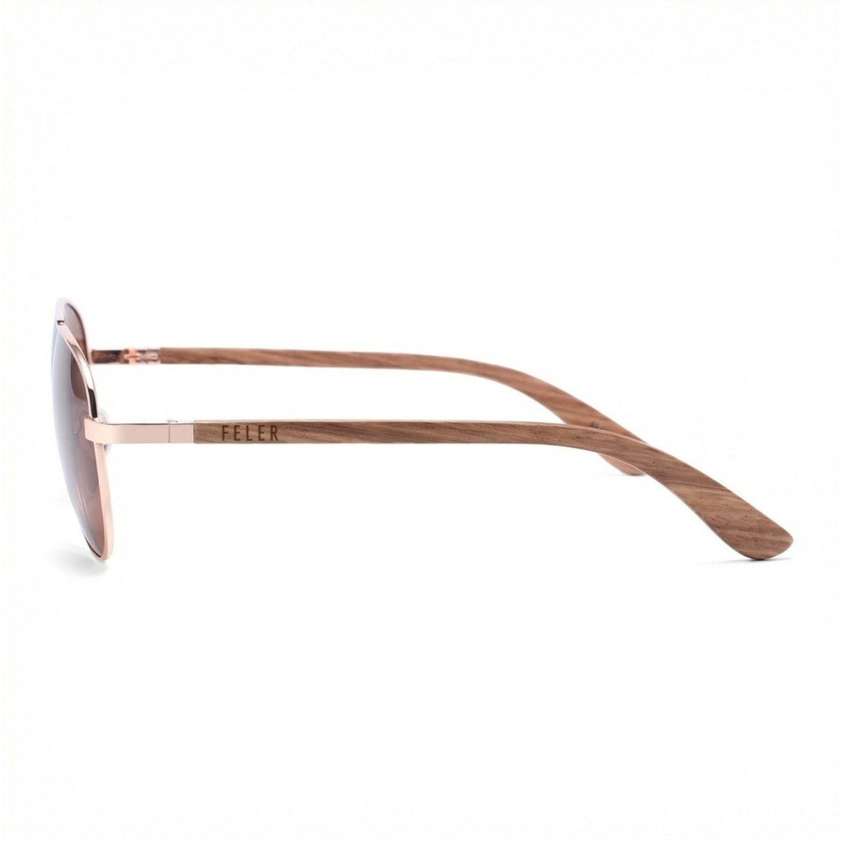 Gafas de Sol Feler 1705-2 Polarizadas de Madera Unisex 56 mm