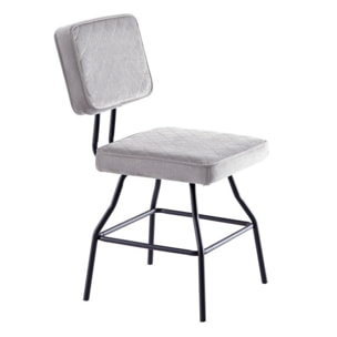 Silla Liverpool Velvet Gris