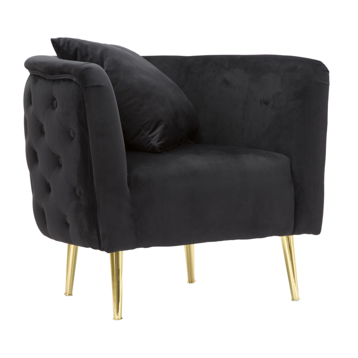 POLTRONA BUCAREST NEROCM 76X74X71