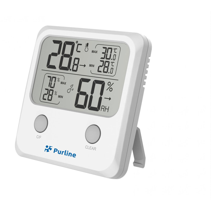 Estación meteorológica inalámbrica con indicador de temperatura y humedad WS01N PURLINE