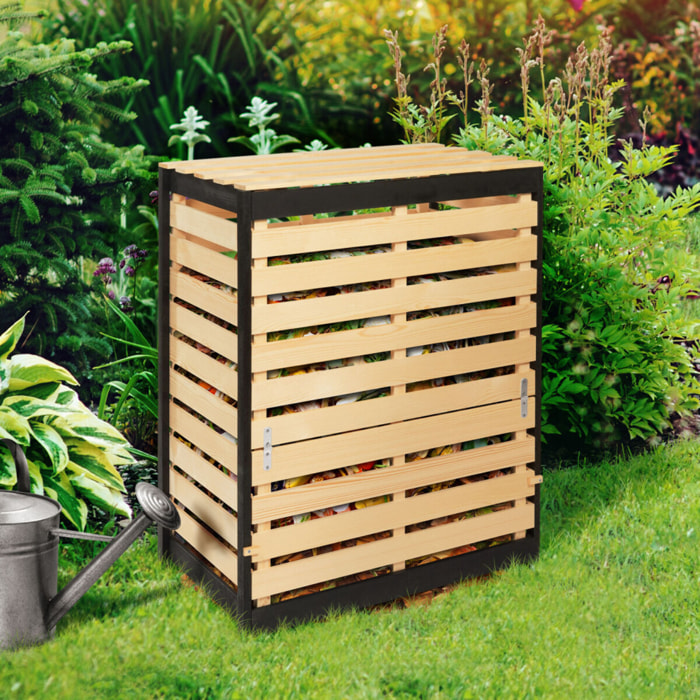 Bac de compostage en bois 400L