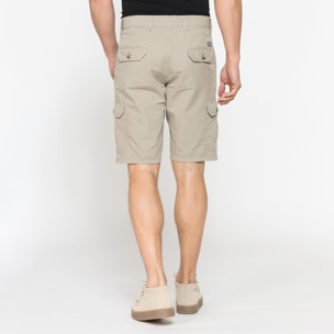 BERMUDA TASCONATO IN LEGGERO RIPSTOP DI COTONE