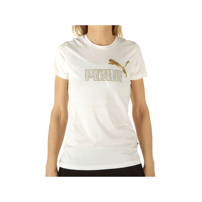 T-Shirt Puma Graphic Tee Bianco