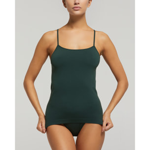 Canotta seamless con spalline sottili