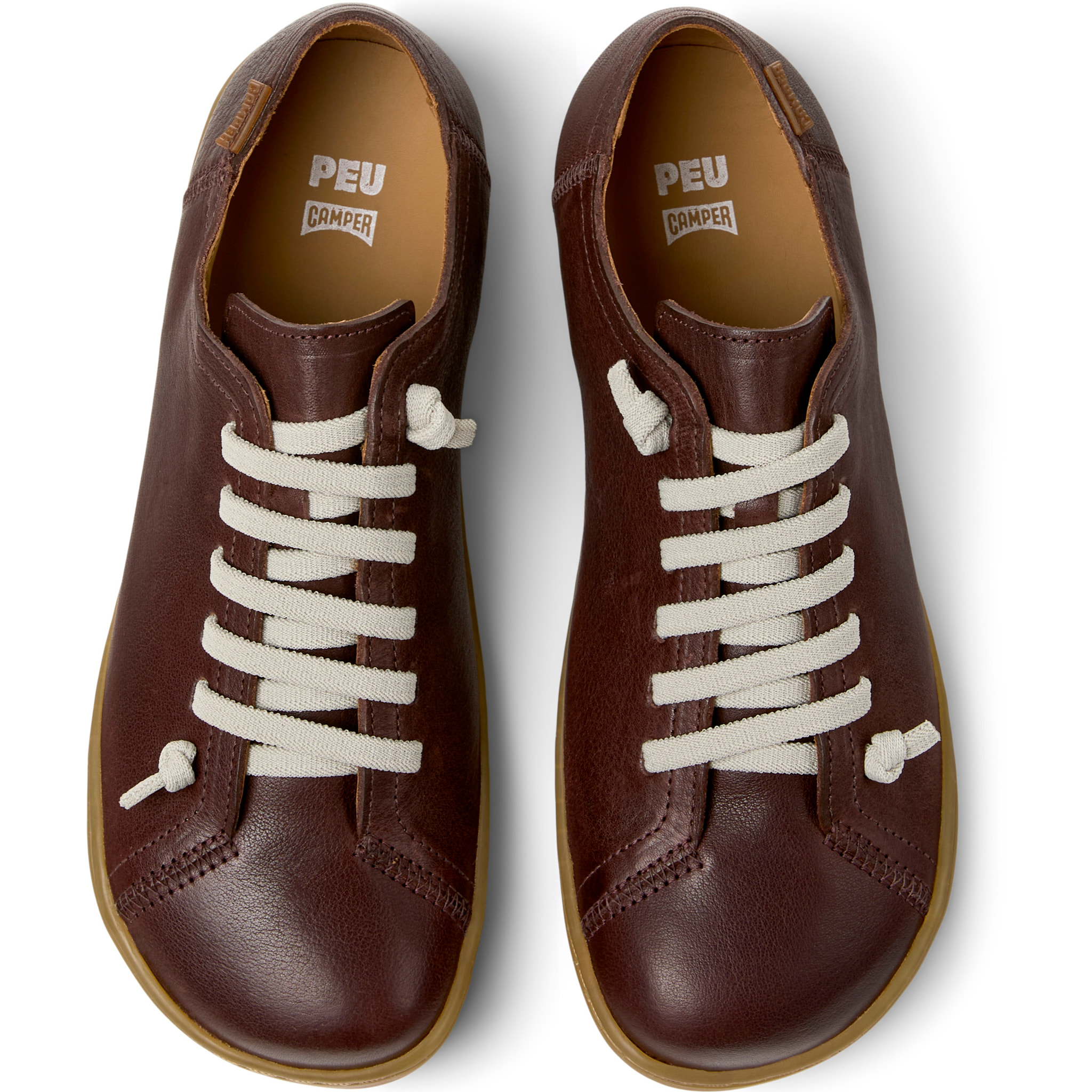 Zapatillas - CAMPER Peu Cami - Burdeos - Cuero liso