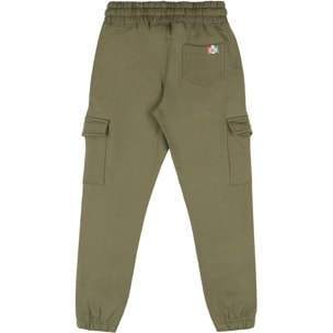 Pantalone invernale da bambino cargo in felpa 'Basic'
