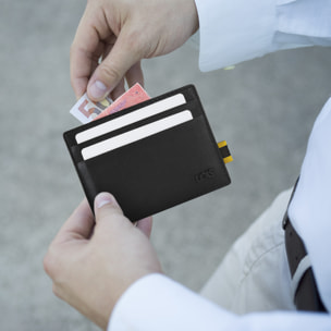 Tarjetero Piel Hombre Lois Lubbock Negro