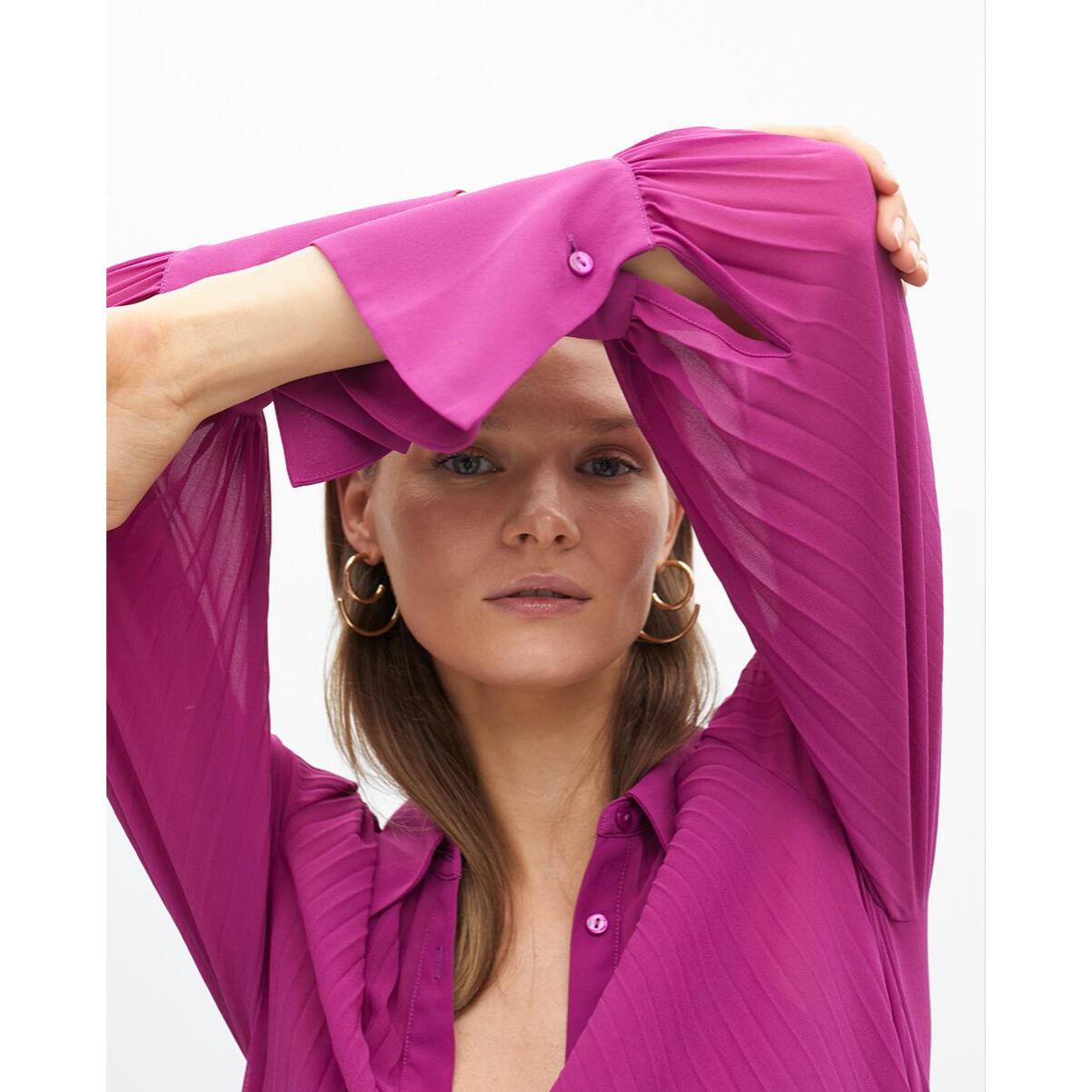 Vestito Corto Plissé