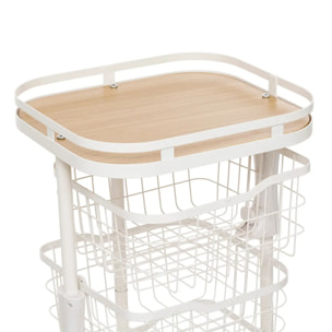 Desserte Balm 5 niveaux L34,5cm blanc