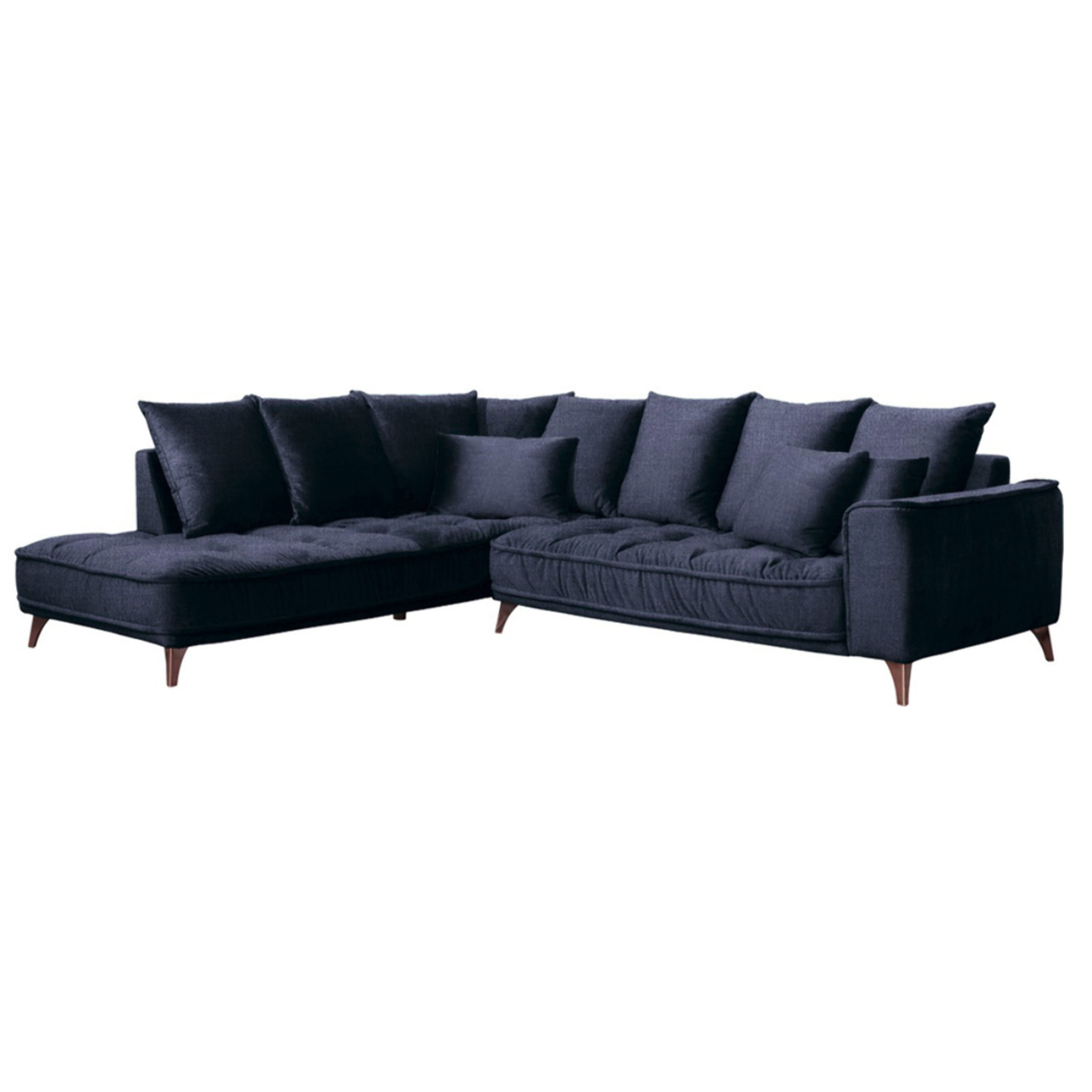 Canapé d'Angle Gauche Tissu Altamo, 4 Places, Housse Déhoussable, Style Scandinave