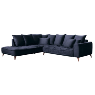 Canapé d'Angle Gauche Tissu Altamo, 4 Places, Housse Déhoussable, Style Scandinave