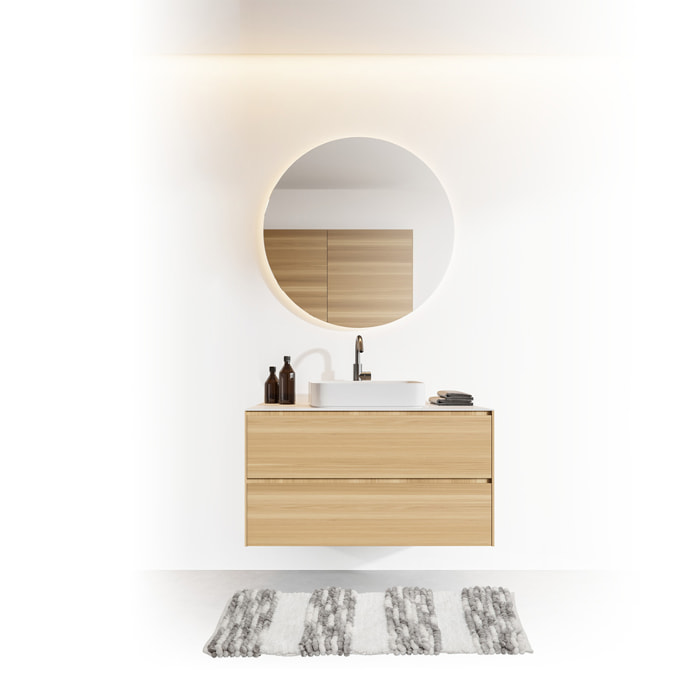 Tapis 50x75 cm Gris Blanc