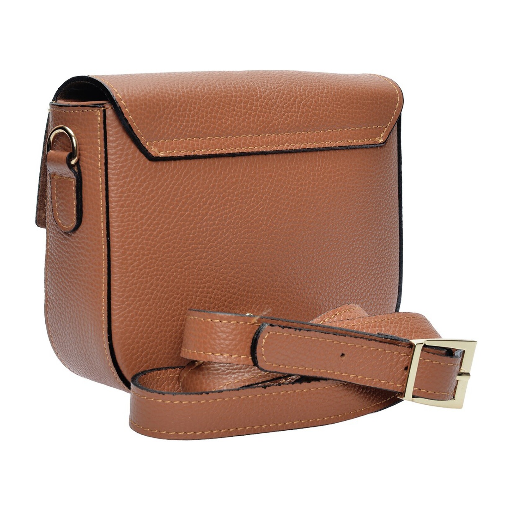 Borsa a spalla Anna Luchini Cammello