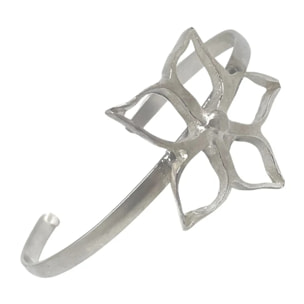 Pulsera brazalete fino IrregularBlom Únic plata 10µ ajustable