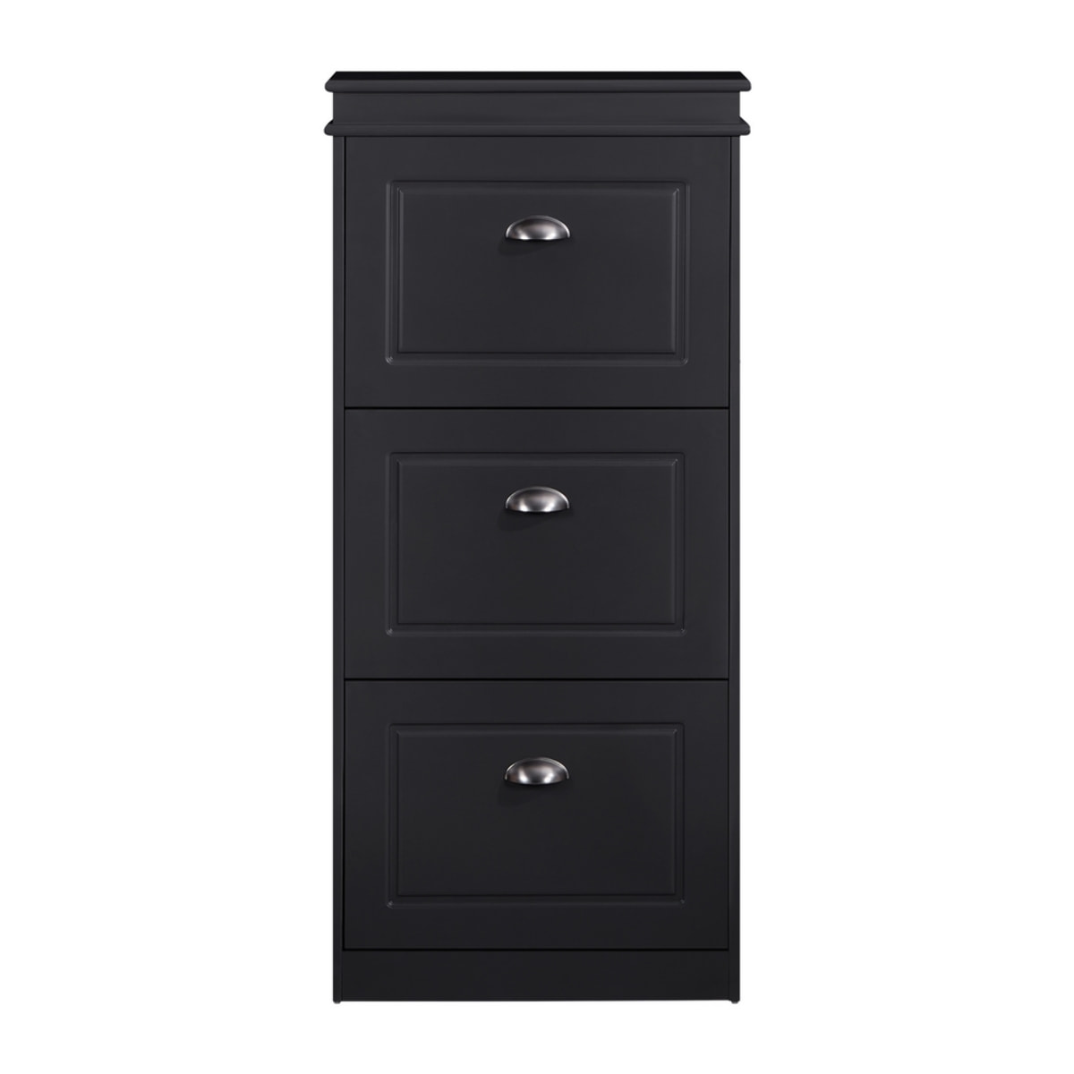 Mobile scarpiera grigia con 3 ribalte verticali 53x24x117 cm compatta- Vittoria