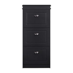 Mobile scarpiera grigia con 3 ribalte verticali 53x24x117 cm compatta- Vittoria