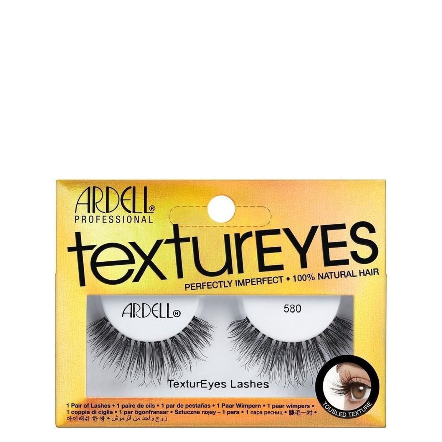 Textureyes Lashes - Faux Cils cheveux texturés 100% naturels 580