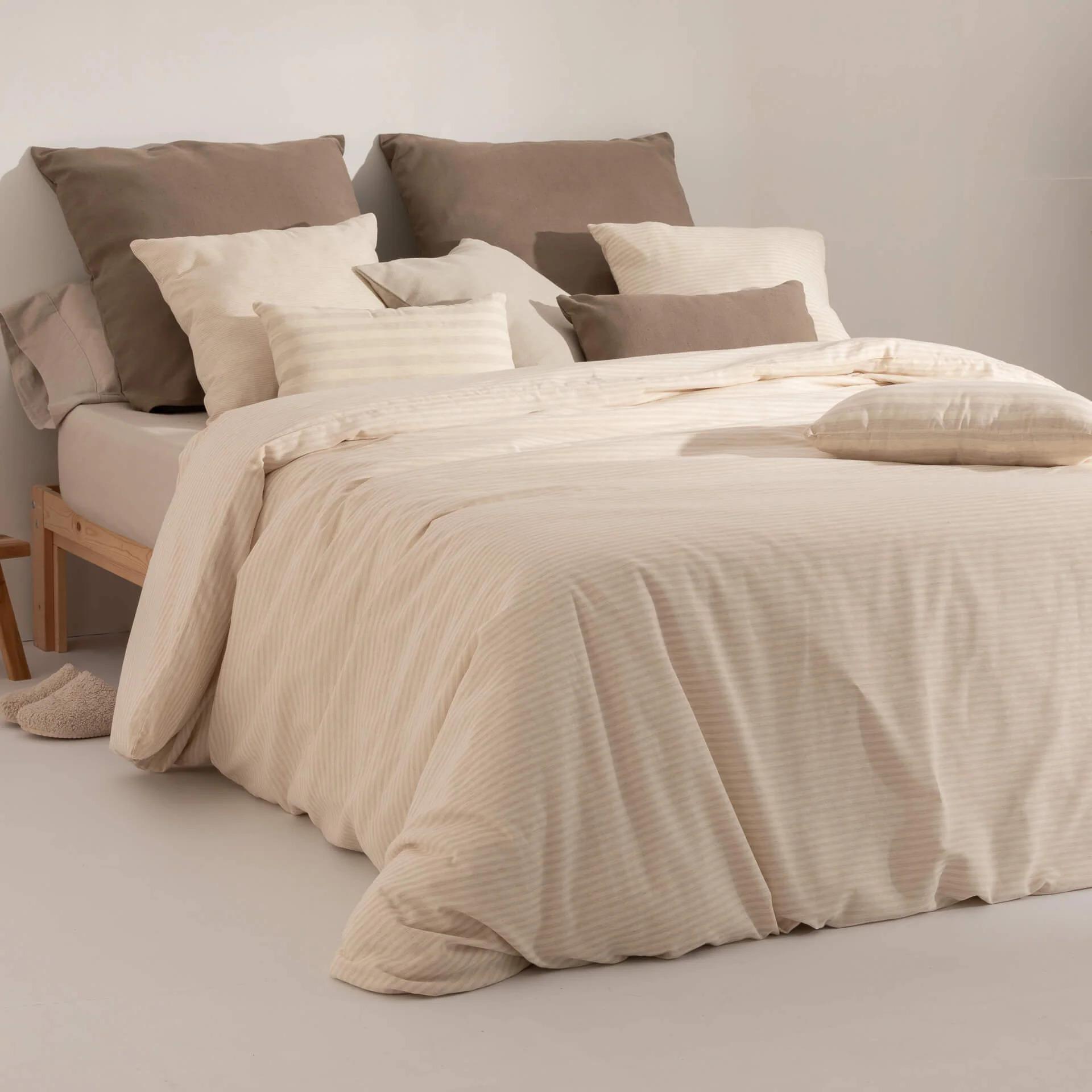 Housse de couette jacquard Jávea Moyen Lino