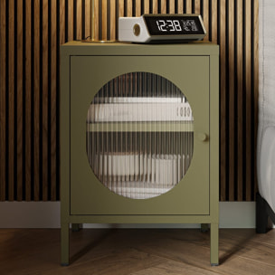 Table de chevet 1 porte en métal - YSIA