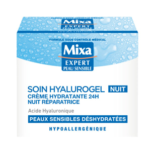 Mixa Soin Hyalurogel Crème hydratante nuit réparatrice 50ml