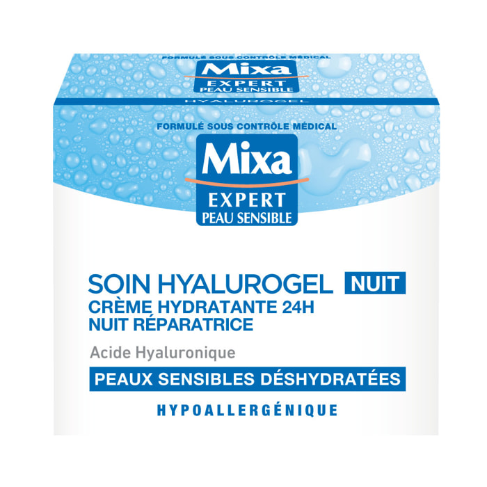 Mixa Soin Hyalurogel Crème hydratante nuit réparatrice 50ml