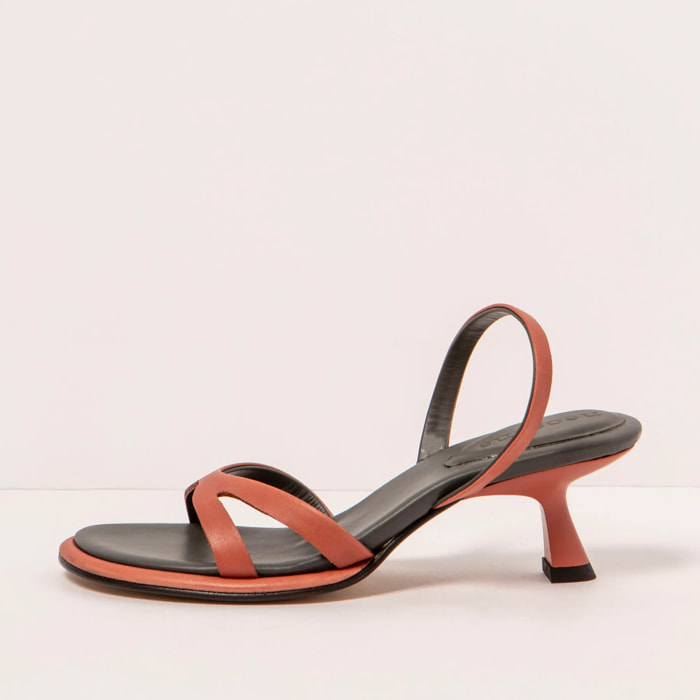 Sandalias S3168 CRISTAL TEJA/ GODELLO color Teja