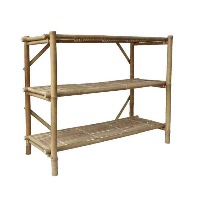 Console 3 niveaux en bambou