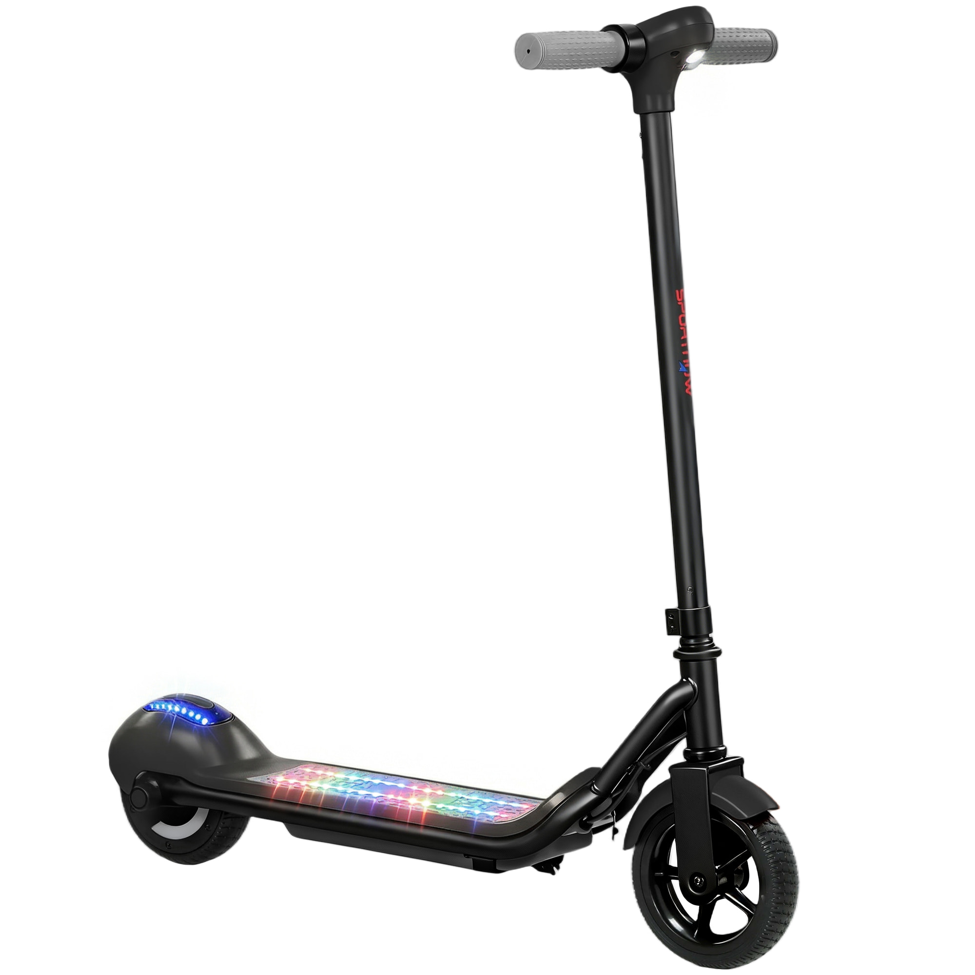 Trottinette électrique enfant écran LED lumières RGB 10 Km/h max. noir