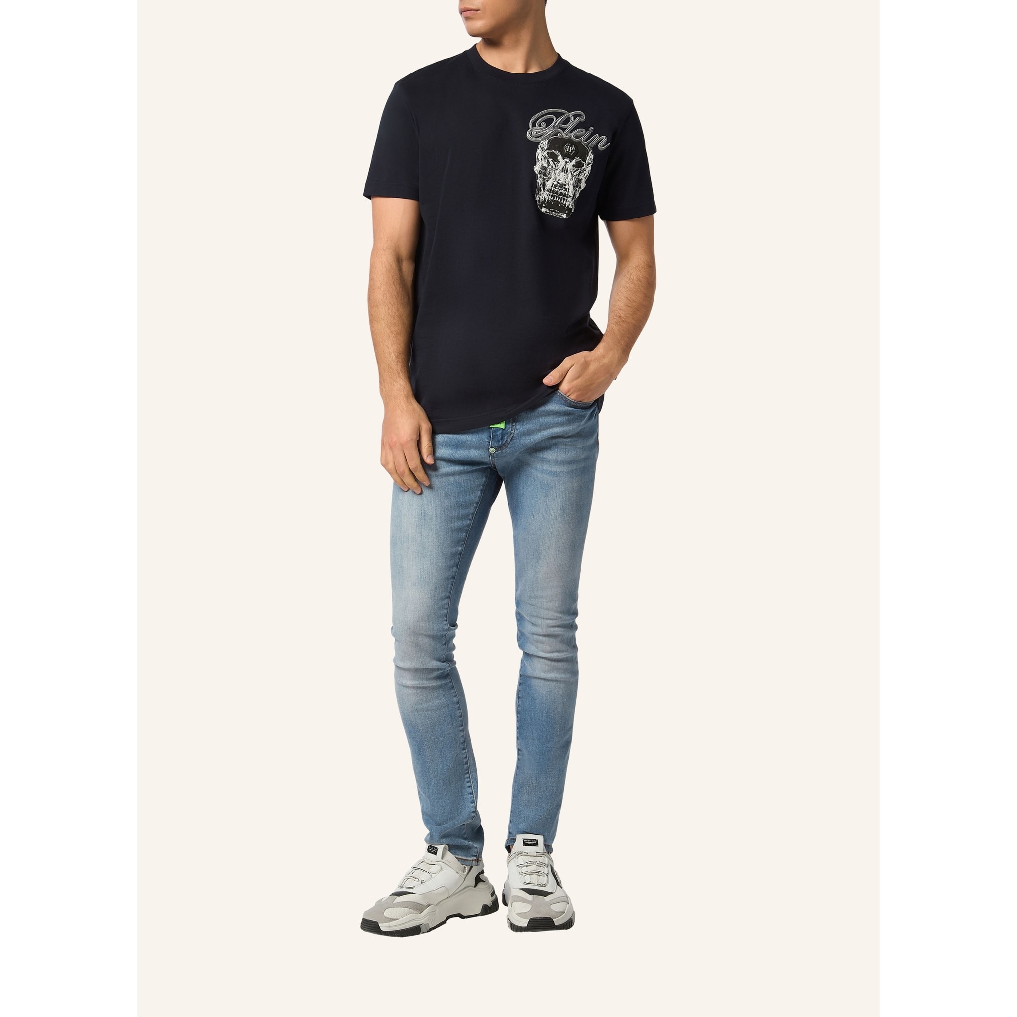 PHILIPP PLEIN T-Shirt Round Neck Ss SKULL