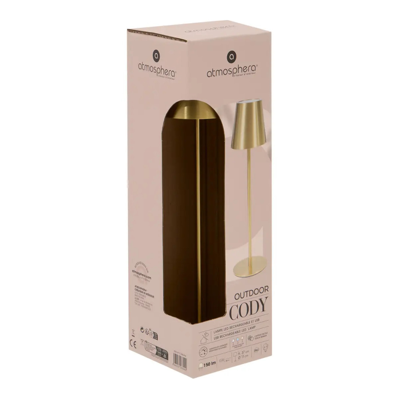 Lampe d'extérieur Cody H37cm dore