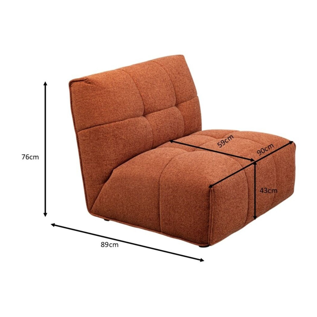 Assise Boogie marron Kare Design