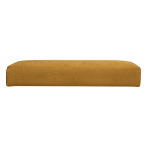 Pouf pliant "Lilou" en velours 38x38cm jaune ocre