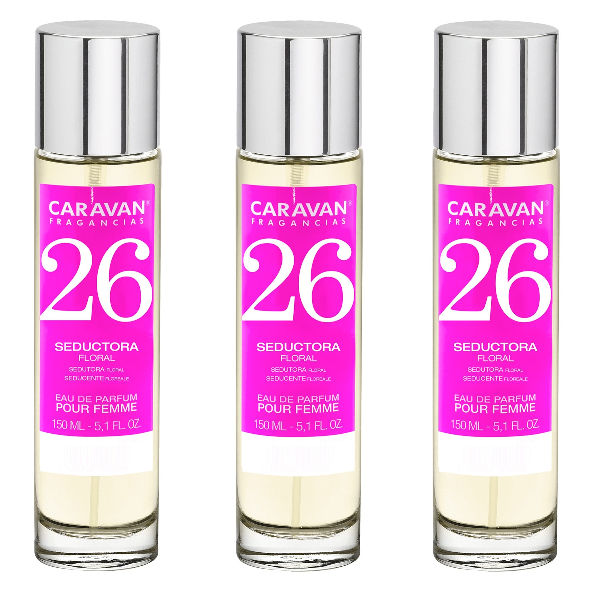 Caravan fragancias set de 3 frascos perfume de mujer nº26, de 150 ml