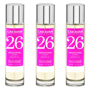 Caravan fragancias set de 3 frascos perfume de mujer nº26, de 150 ml
