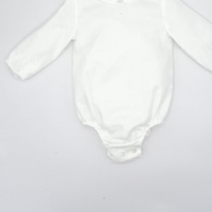 Body cuello bebé viella blanco