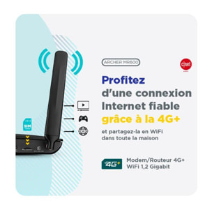 Routeur Wifi TP-LINK Archer MR600 4G+ cat.6 Wifi 5 (AC1200)