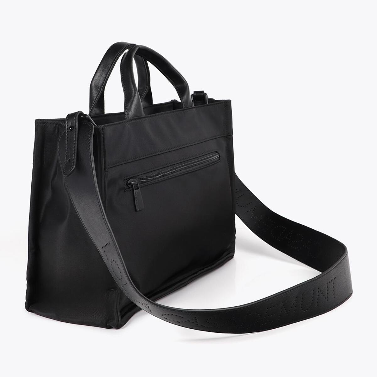 Borsa in Nylon Effetto Pelle