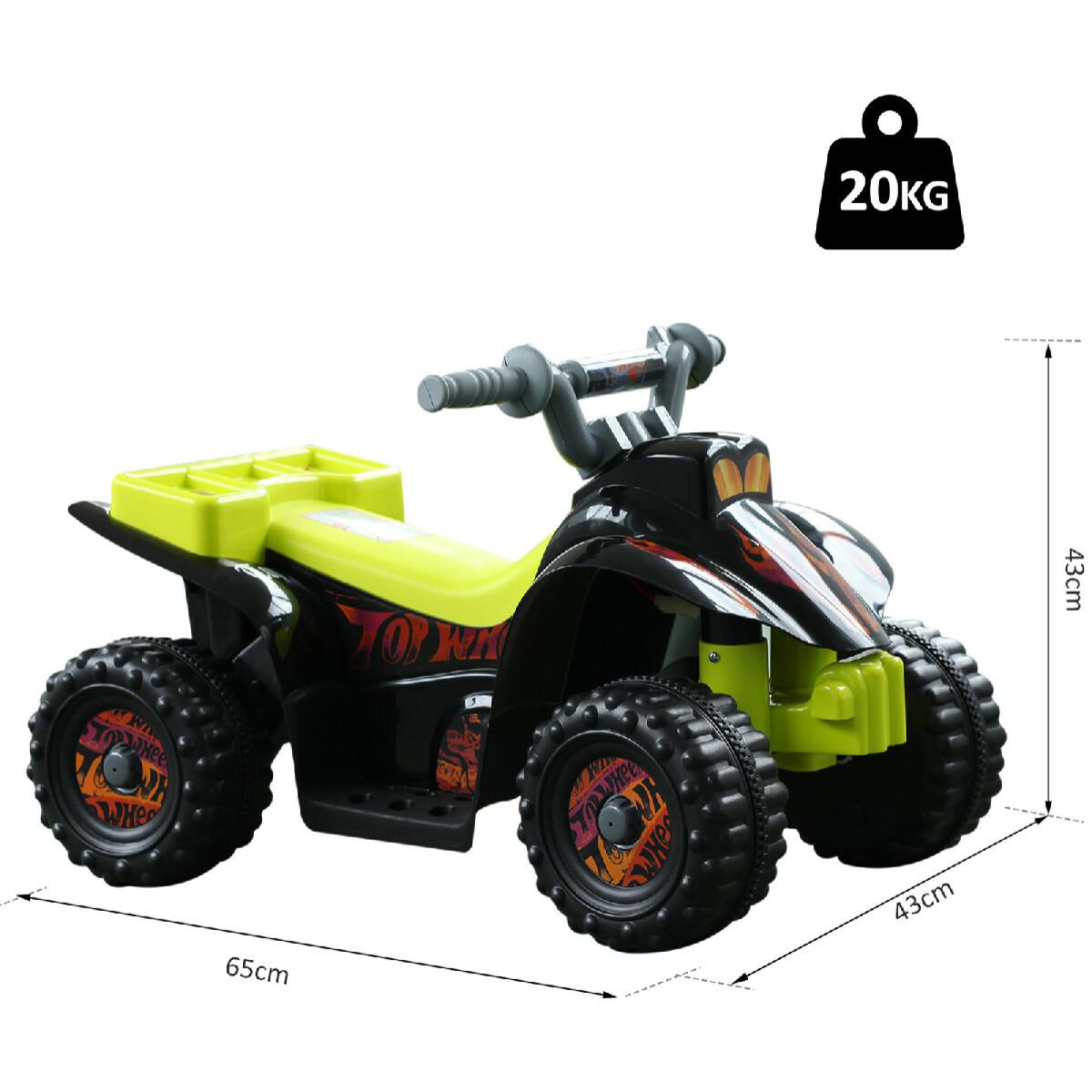 Voiture 4x4 quad électrique multifonctions 65L x 43l x 43H cm enfants +3 ans noir et jaune