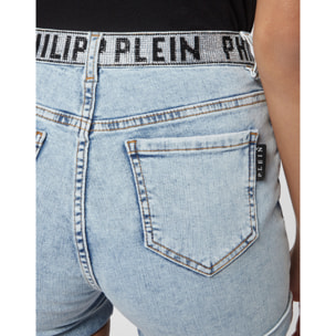 PHILIPP PLEIN Denim Shorts