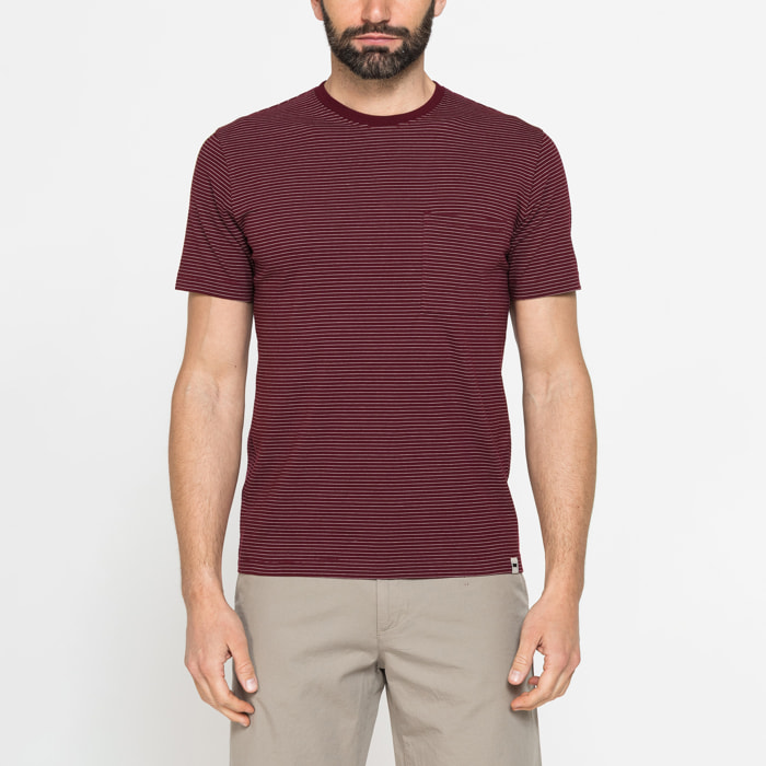 T-SHIRT ESTIVA IN COTONE CON FANTASIA A RIGHE