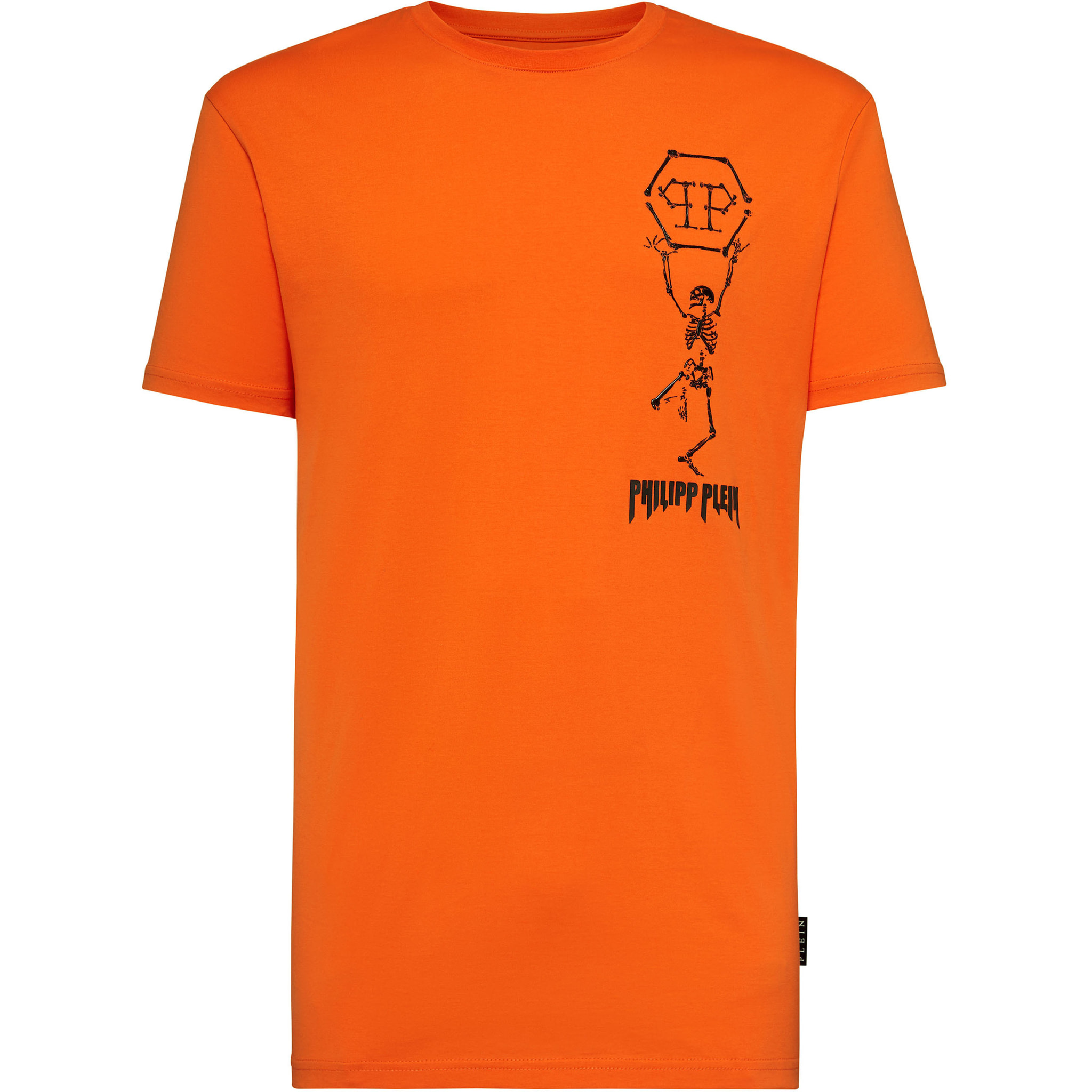 PHILIPP PLEIN T-shirt Round Neck SS Skeleton