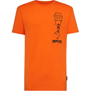 PHILIPP PLEIN T-shirt Round Neck SS Skeleton
