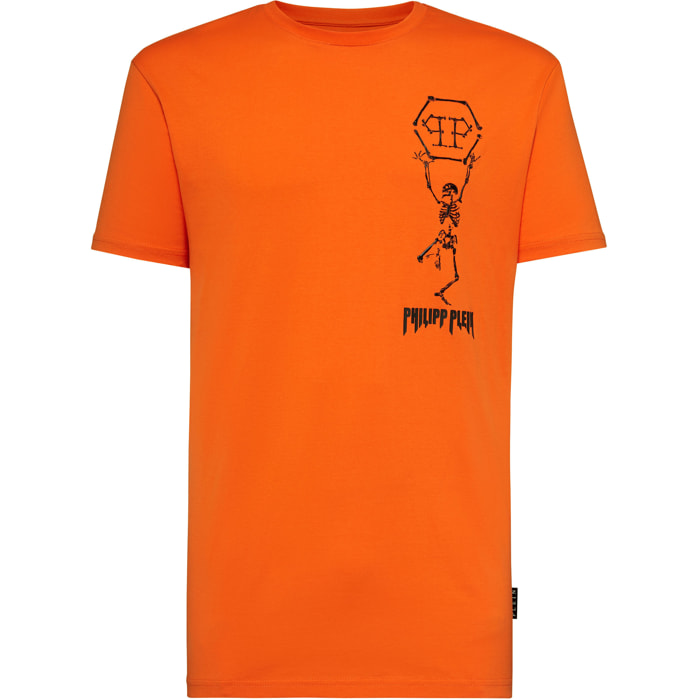 PHILIPP PLEIN T-shirt Round Neck SS Skeleton