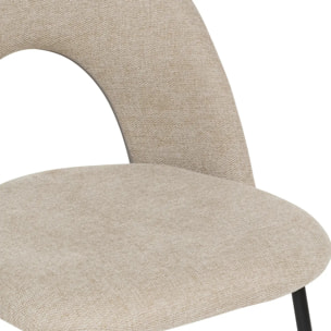 Chaise "Raven" beige