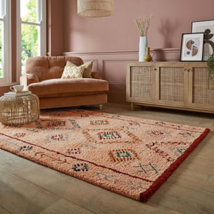 Tapis berbere 100% laine SAHARA Rose